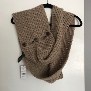 Eddie Bauer scarf with decorative buttons